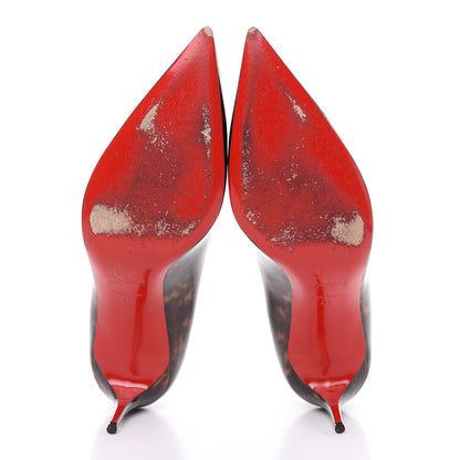 Christian Louboutin Patent Tartaruga Decollete 554 70 Pumps 41Testa Di Moro 10 of 12