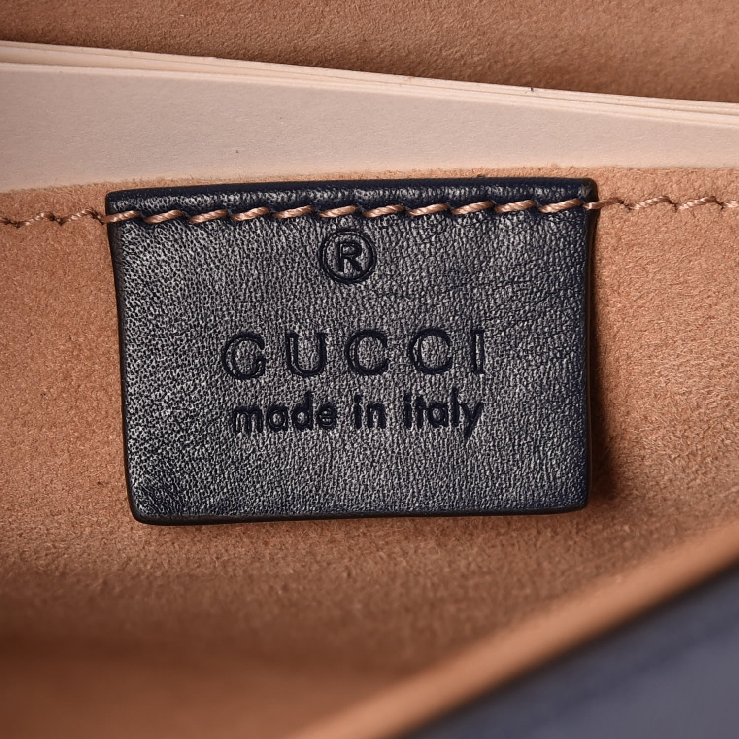 Gucci Calfskin Small Sylvie Wristlet Clutch Blue Agata 6 of 10