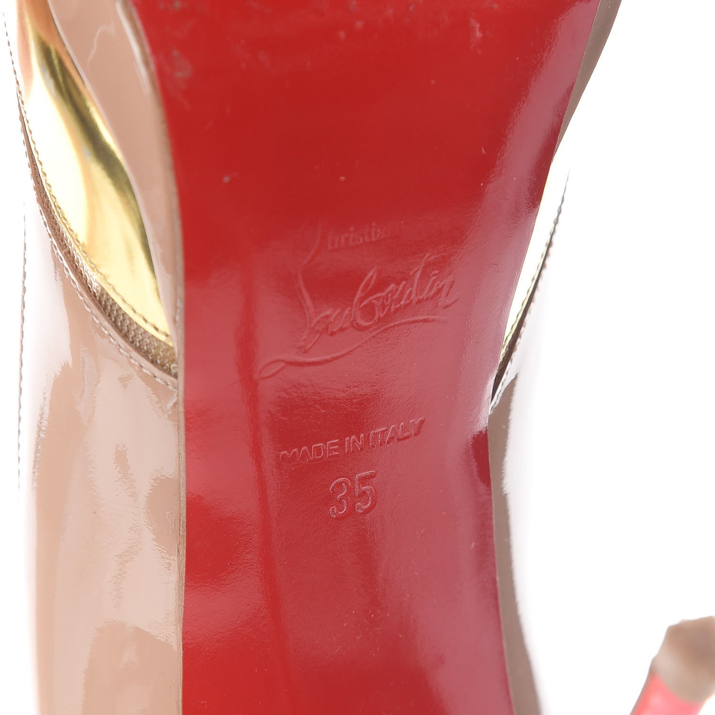 Patent Fluo Specchio Astrogirl 120 Pumps 35 Nude