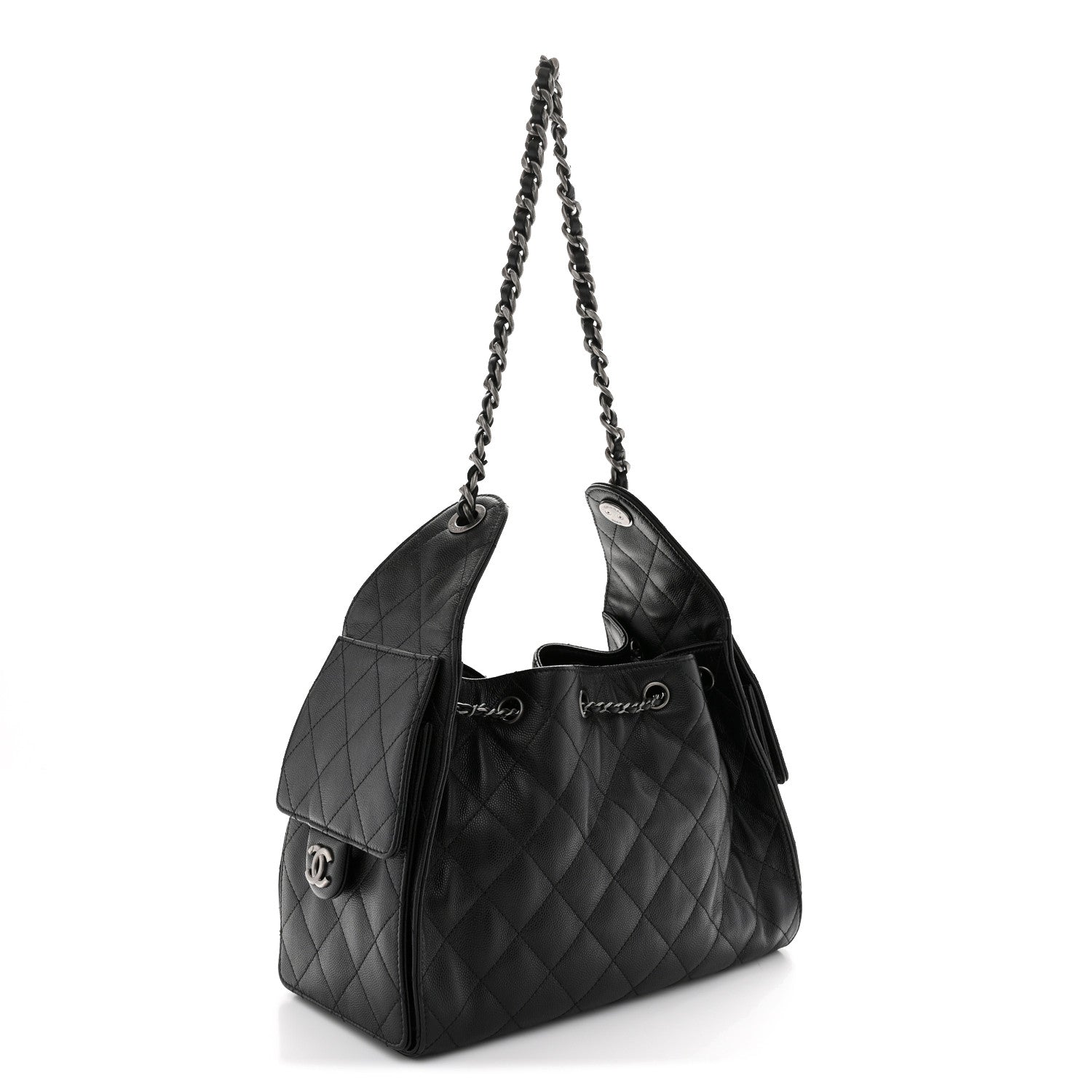 Chanel Caviar Quilted Small Chanel 25 Handbag Black 3 of 11
