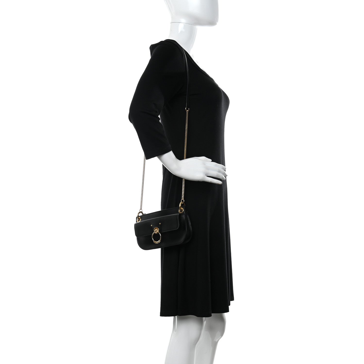 Chloe Calfskin Tess Mini Crossbody Bag Black 2 of 9