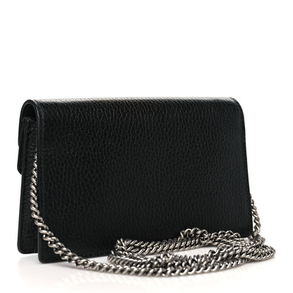 Gucci Calfskin Super Mini Dionysus Shoulder Bag Black 2 of 9