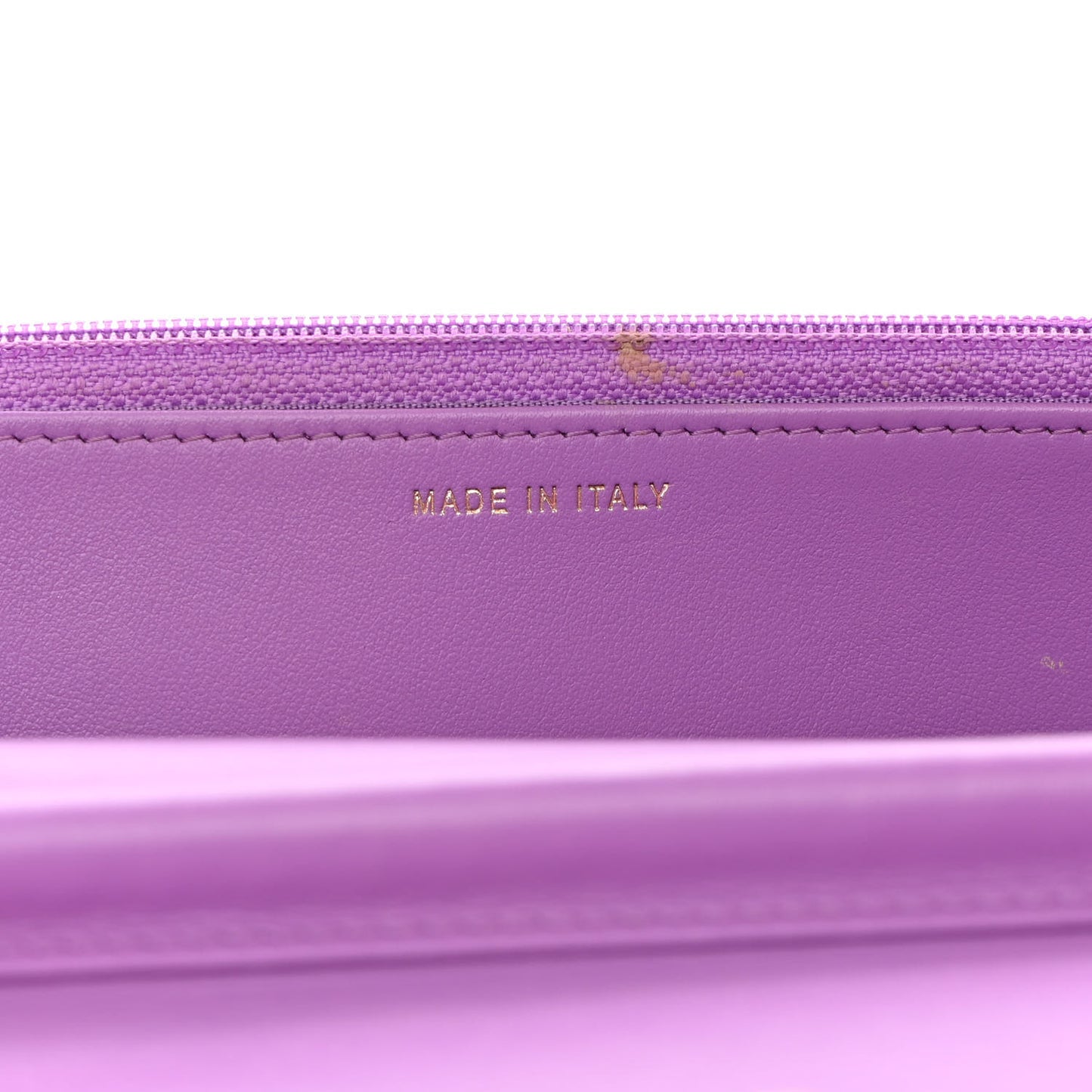 Caviar Quilted Boy Wallet On Chain WOC Purple