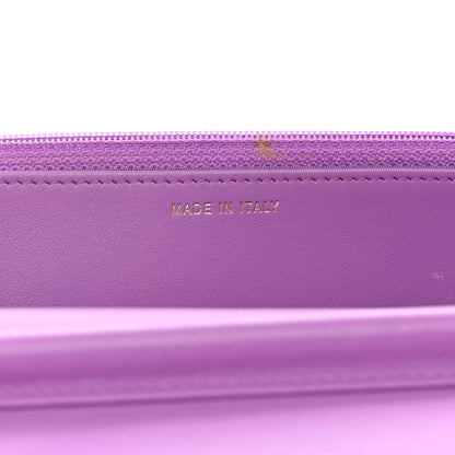 Chanel Caviar Quilted Boy Wallet On Chain WOC Purple 7 of 14