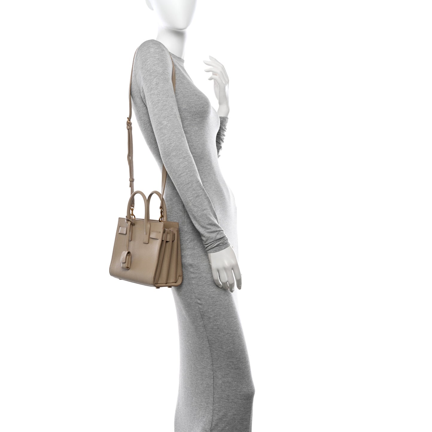 Grained Calfskin Nano Sac De Jour Sea Salt