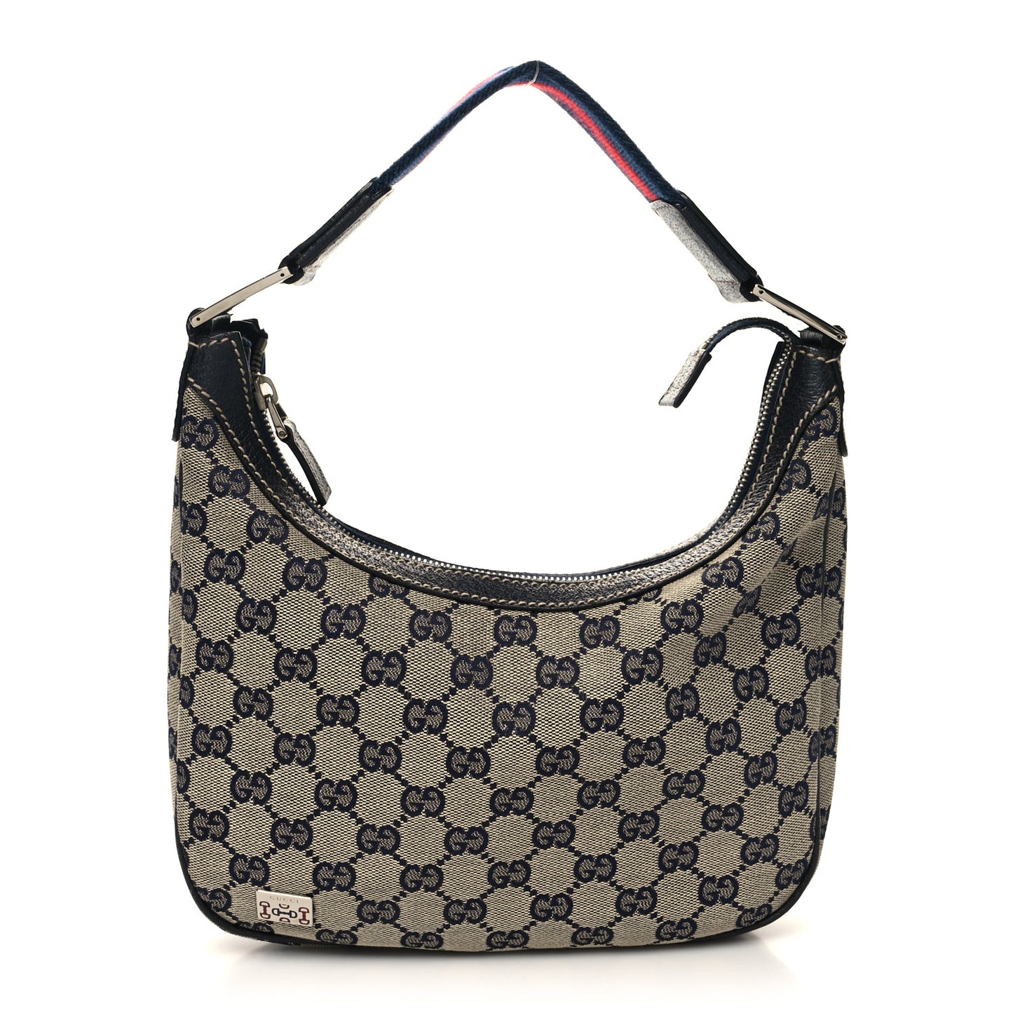 Monogram Web Small Pop Hobo Navy