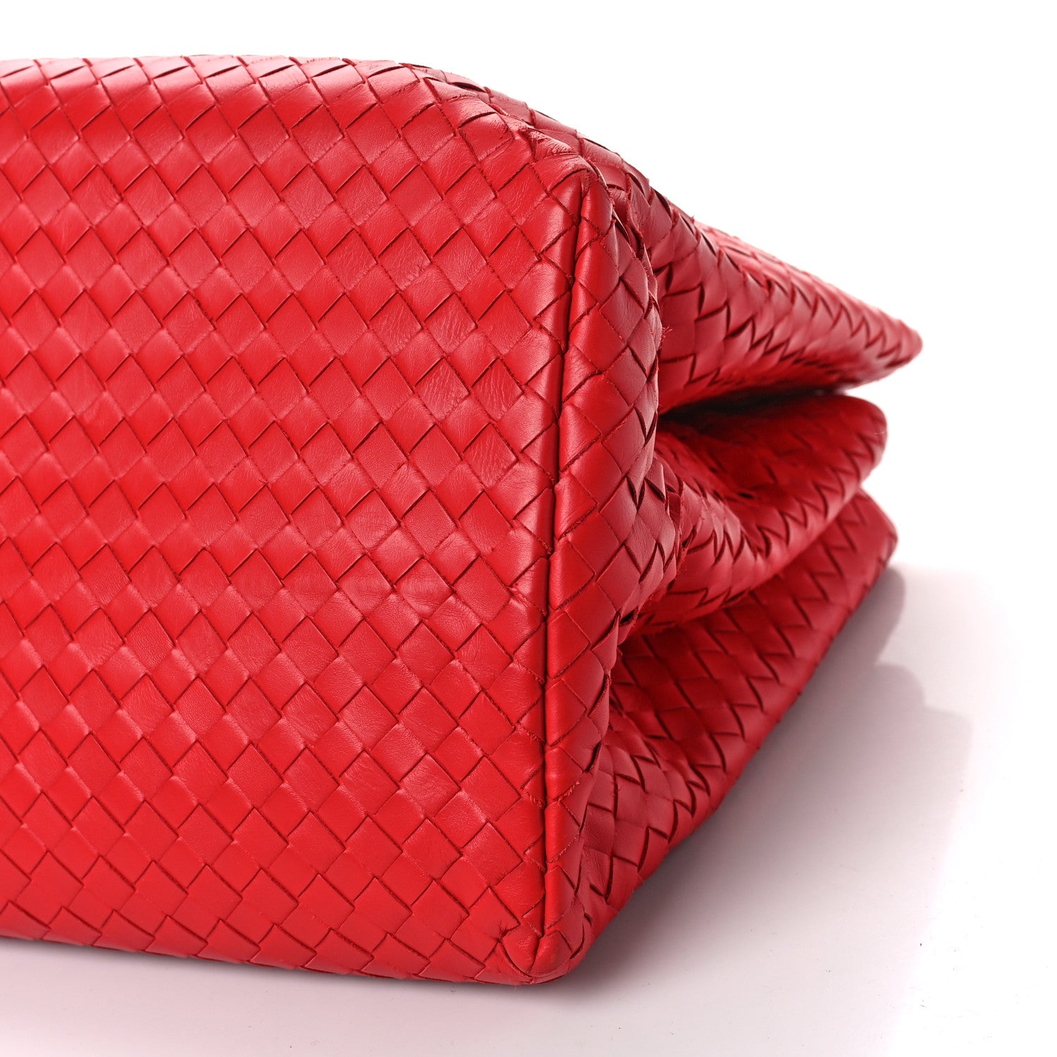 Bottega Veneta Light Calf Intrecciato Medium Roma Fraise 8 of 8