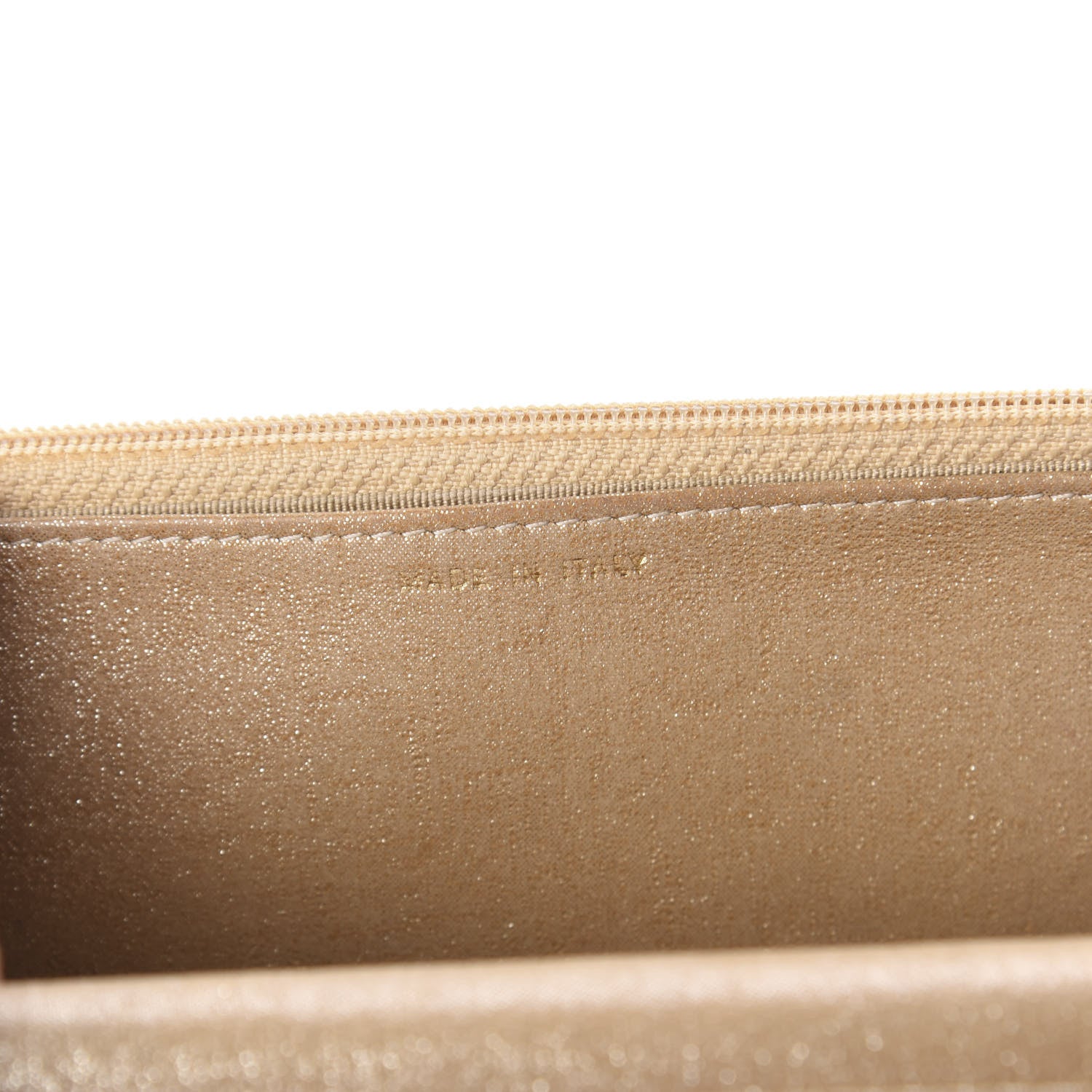 Chanel Iridescent Calfskin Quilted Wallet On Chain WOC Gold 7 of 12