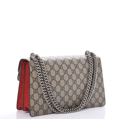 Gucci GG Supreme Monogram Small Dionysus Shoulder Bag Red 3 of 9