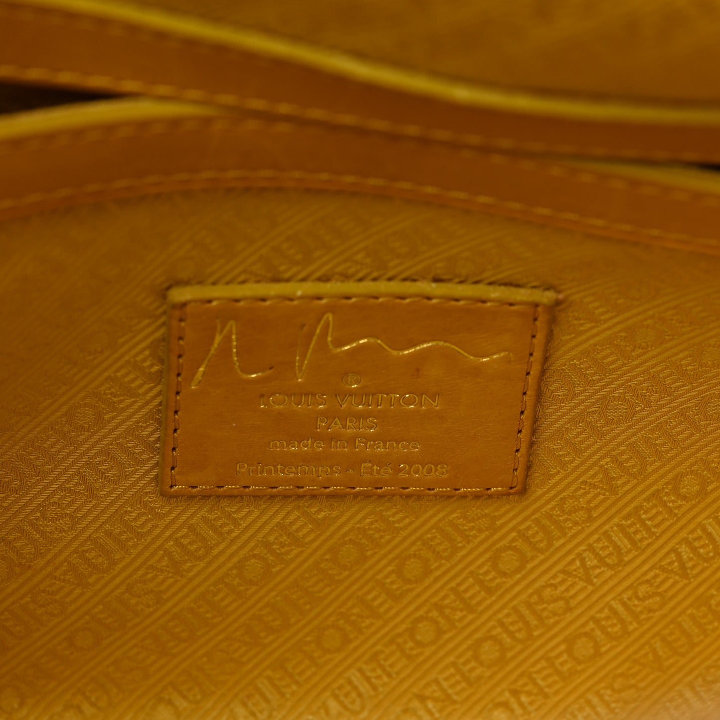 Monogram Pulp Defile Weekender PM Yellow