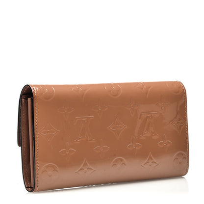 Louis Vuitton Vernis Sarah Wallet Rose Velours 3 of 8