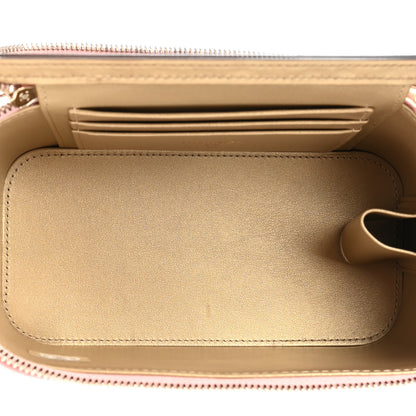 Chanel Lambskin Quilted Small Pearl Crush Vanity Case With Chain Light Pink 6 of 12