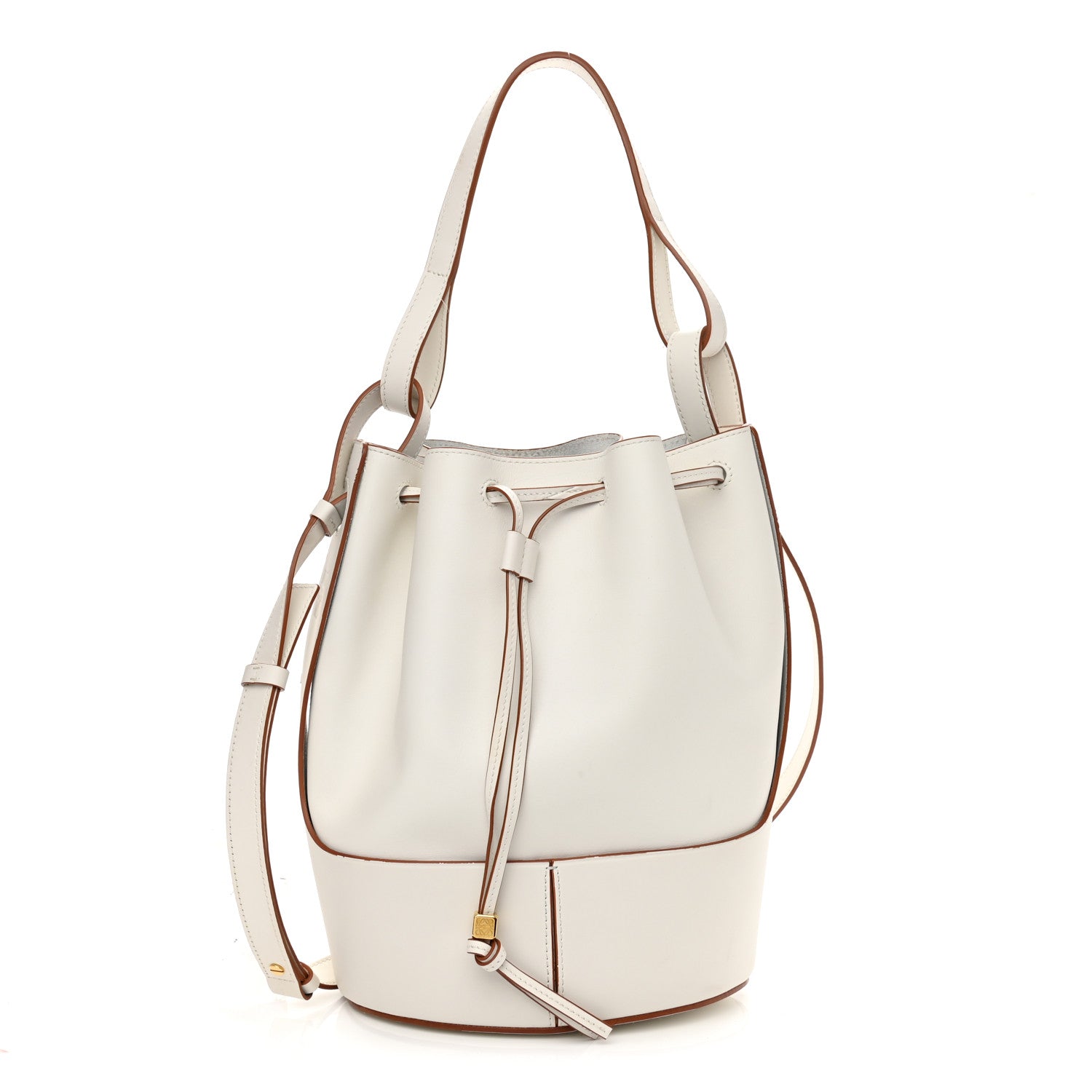 Loewe Calfskin Small Balloon Bucket Bag Soft White 1 of 16