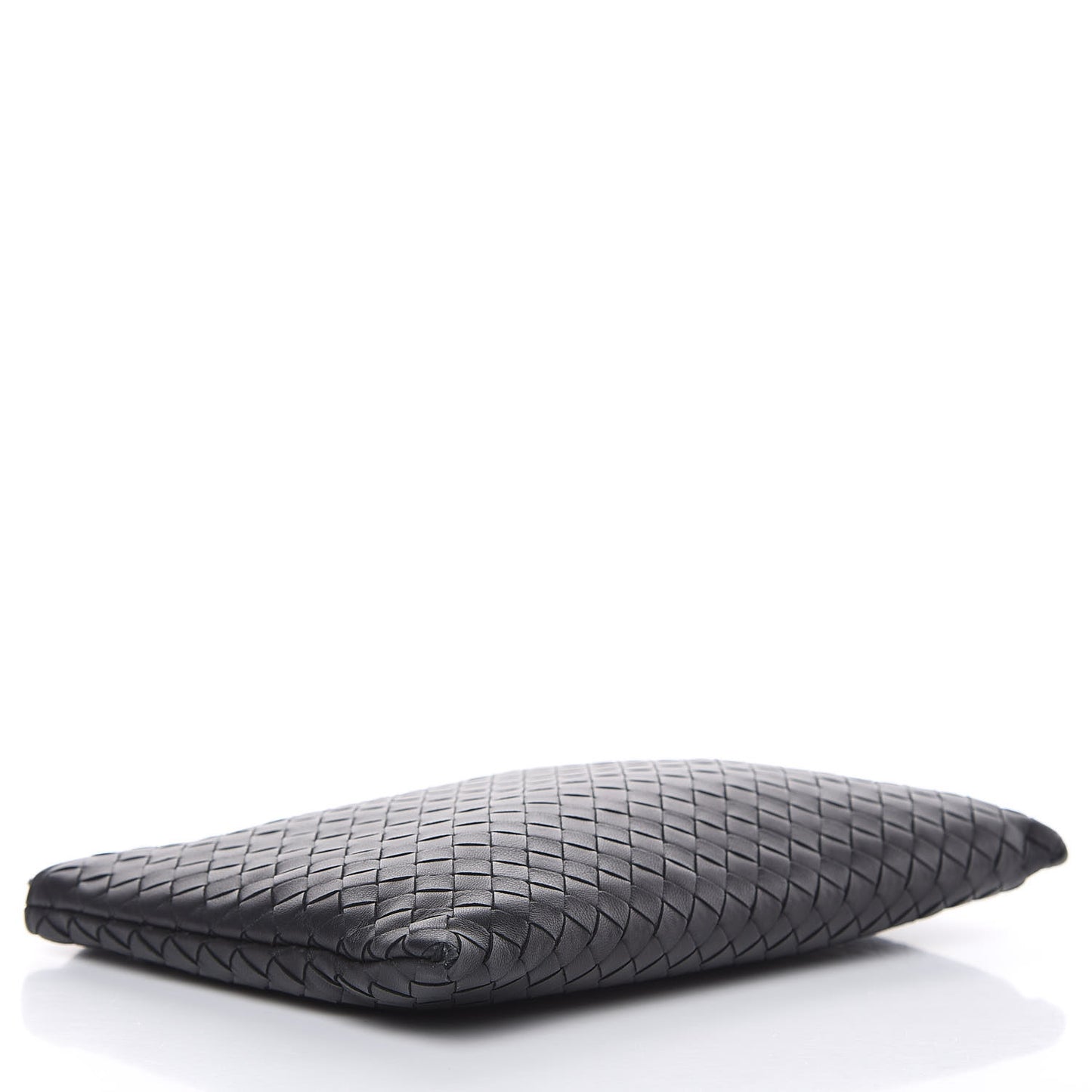 Nappa Intrecciato Medium Zip Pouch Black