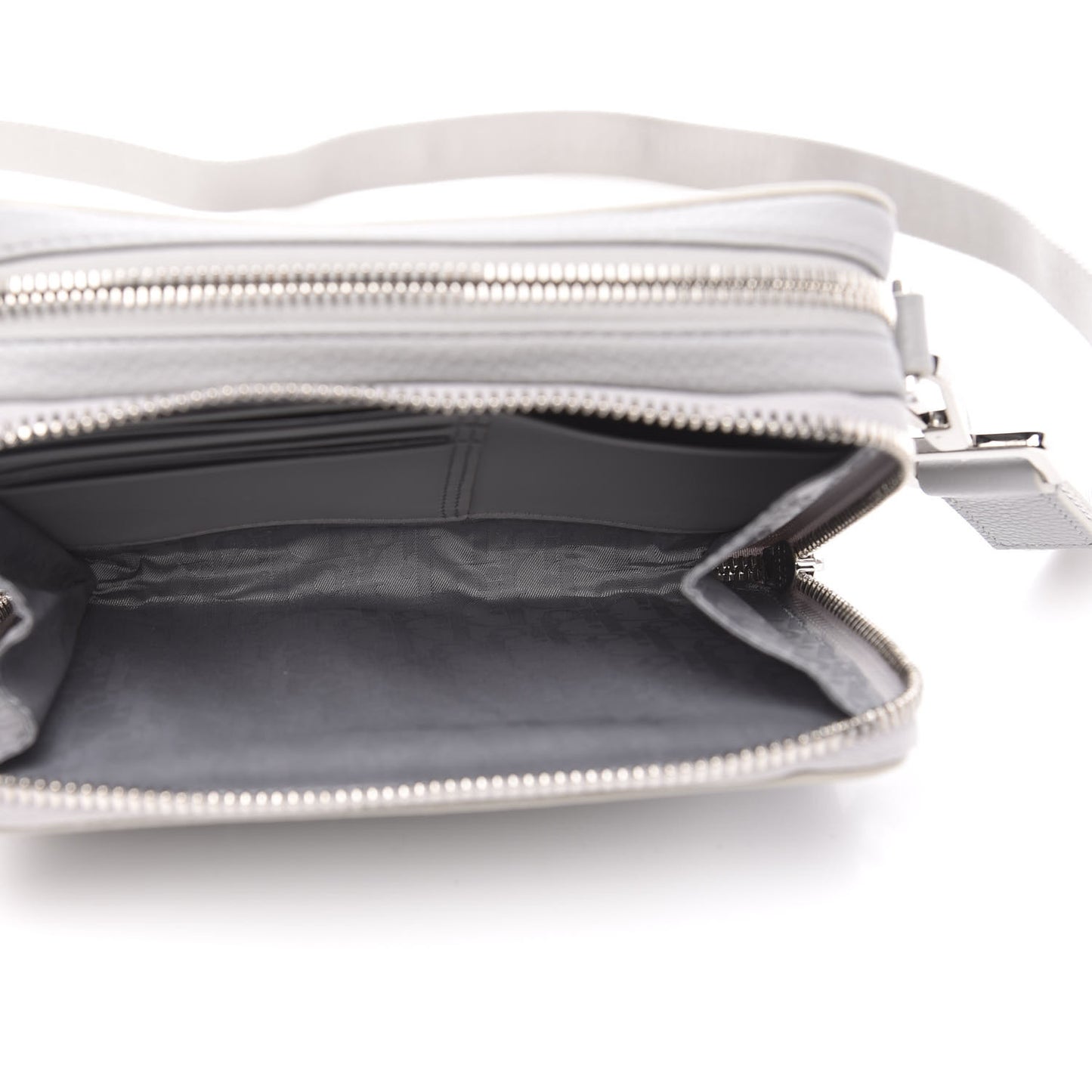 X AIR JORDAN Grained Calfskin Crossbody Grey