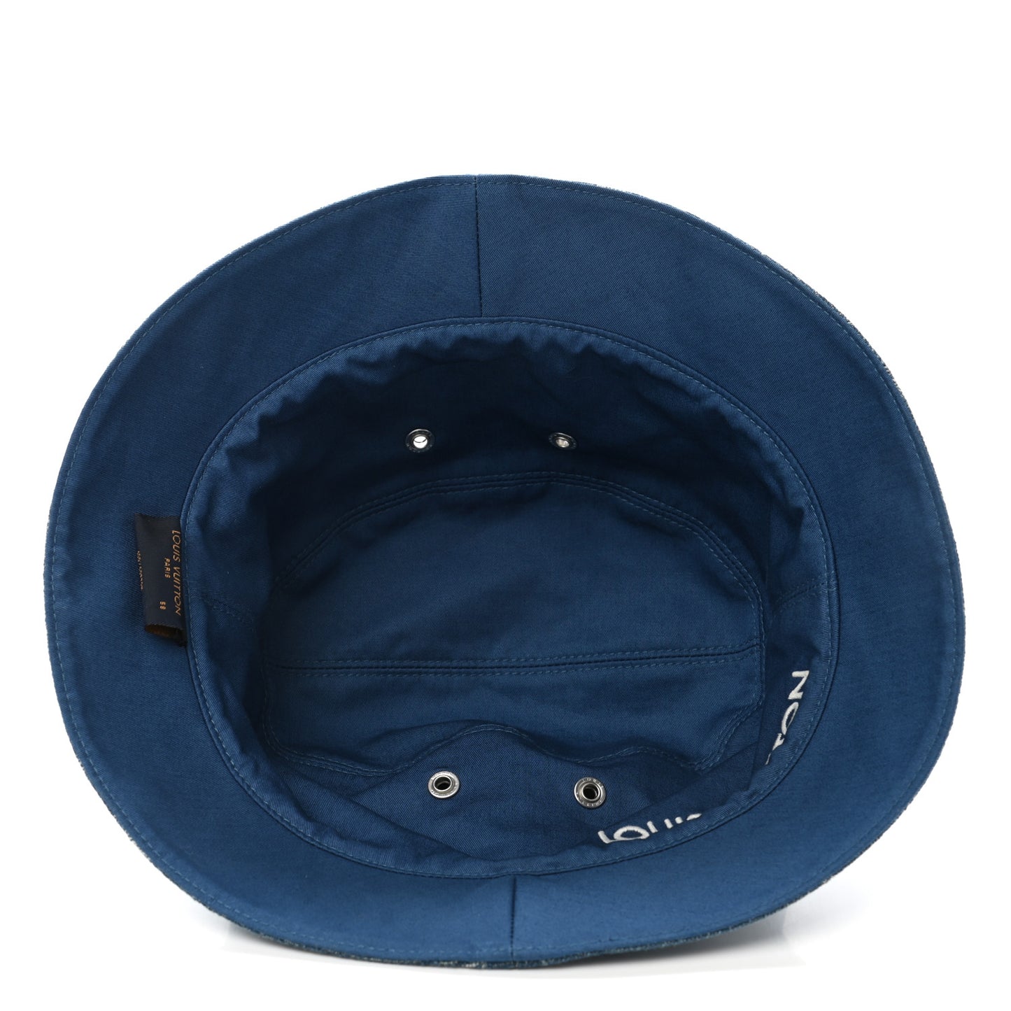 Monogram Denim Transformable Bob Bucket Hat 58 Blue