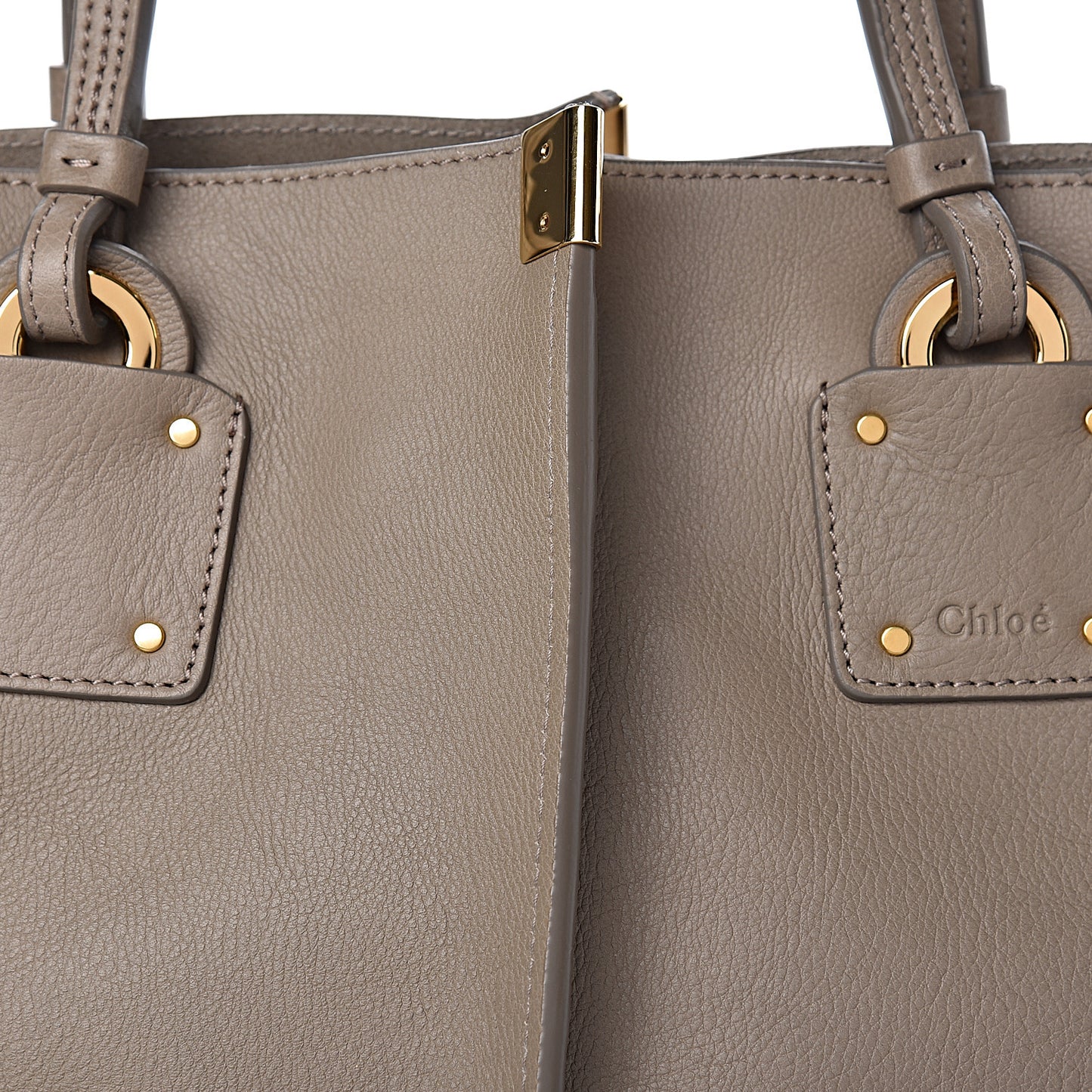 Smooth Calfskin Medium Vick Tote Motty Grey