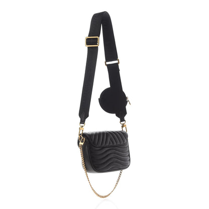 Louis Vuitton Calfskin New Wave Multi Pochette Black 3 of 8