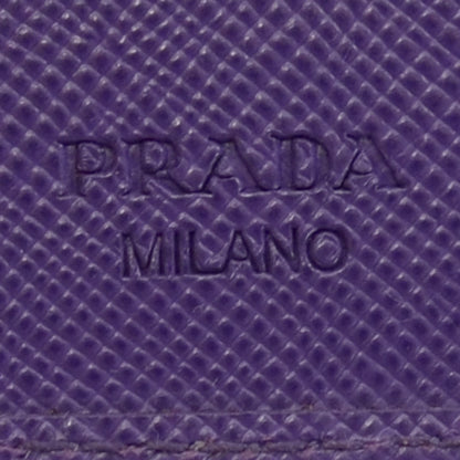 Prada Saffiano Compact Wallet Viola 7 of 8