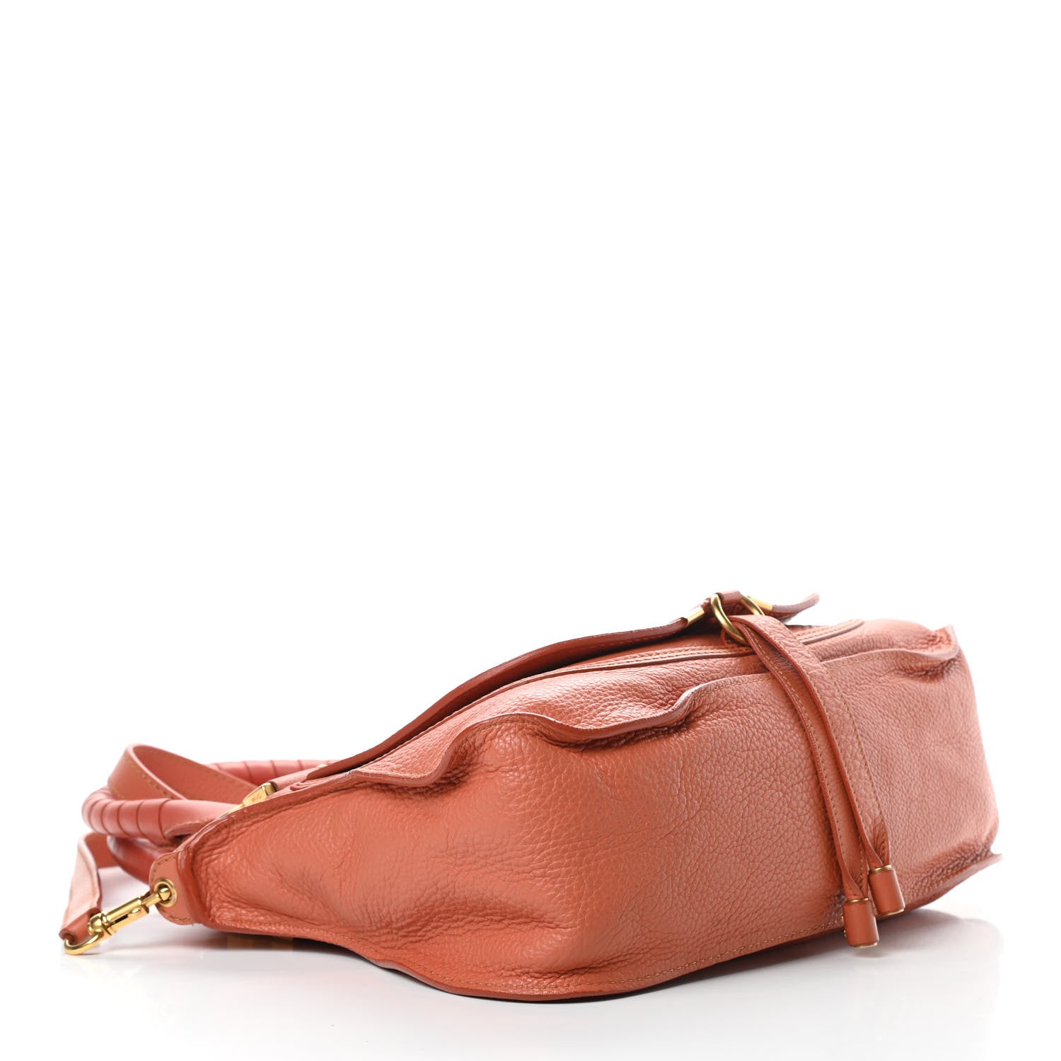 Chloe Calfskin Medium Marcie Satchel Coral 4 of 12