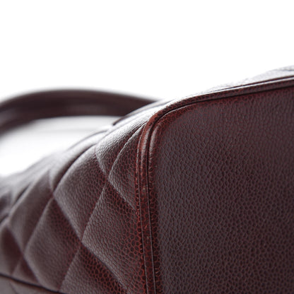 Chanel Caviar Quilted Medallion Tote Bordeaux 8 of 12