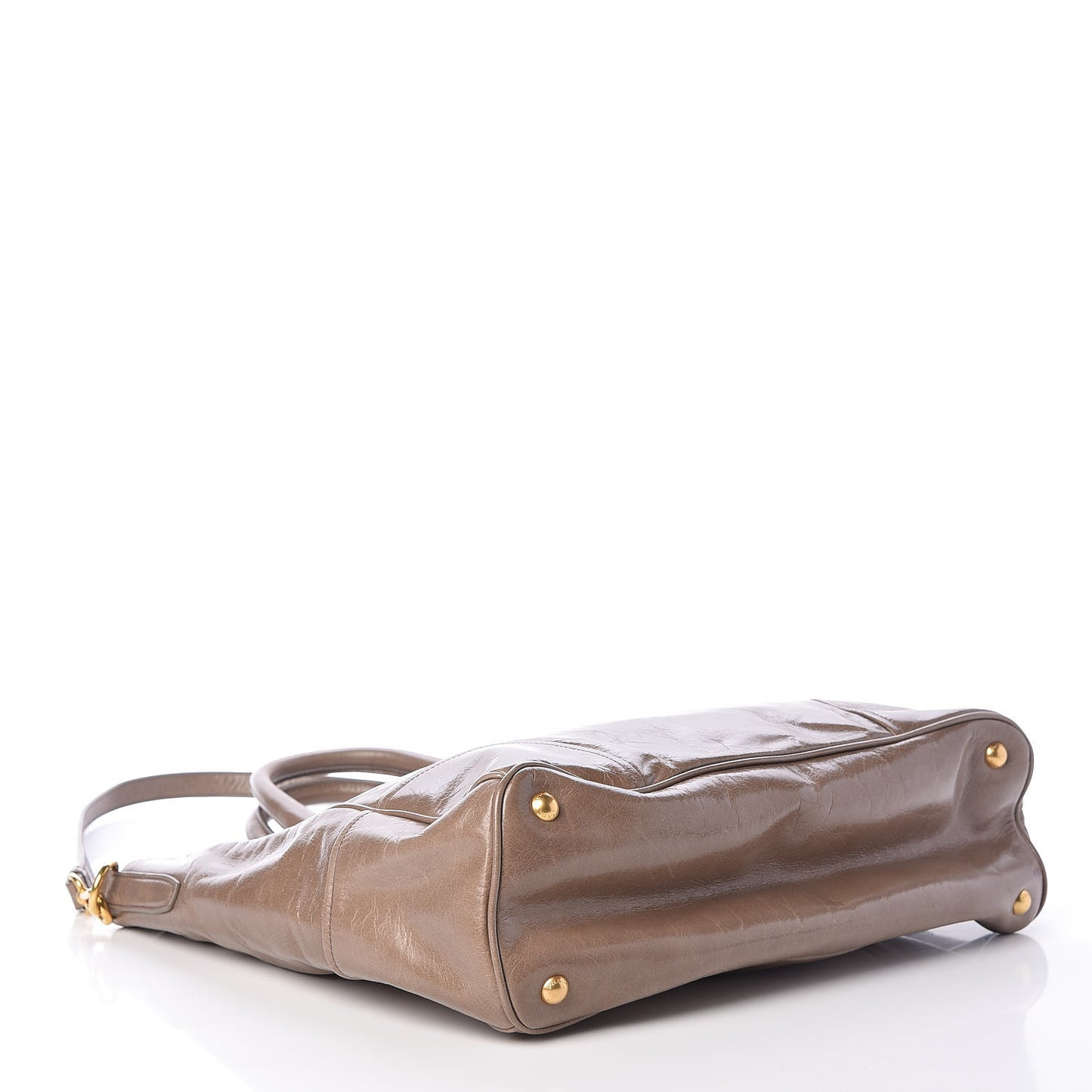 Vitello Shine Tote Argilla