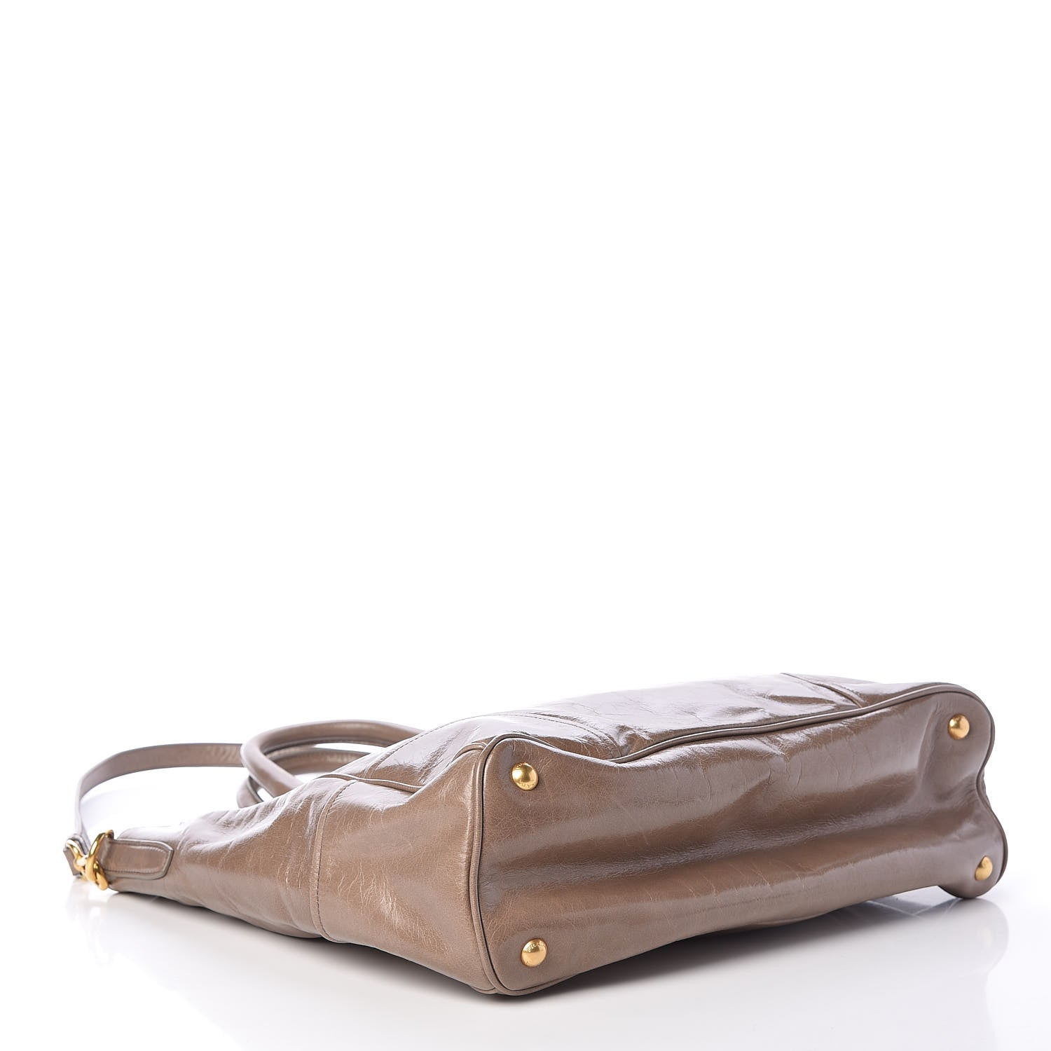 Prada Vitello Shine Tote Argilla 4 of 9