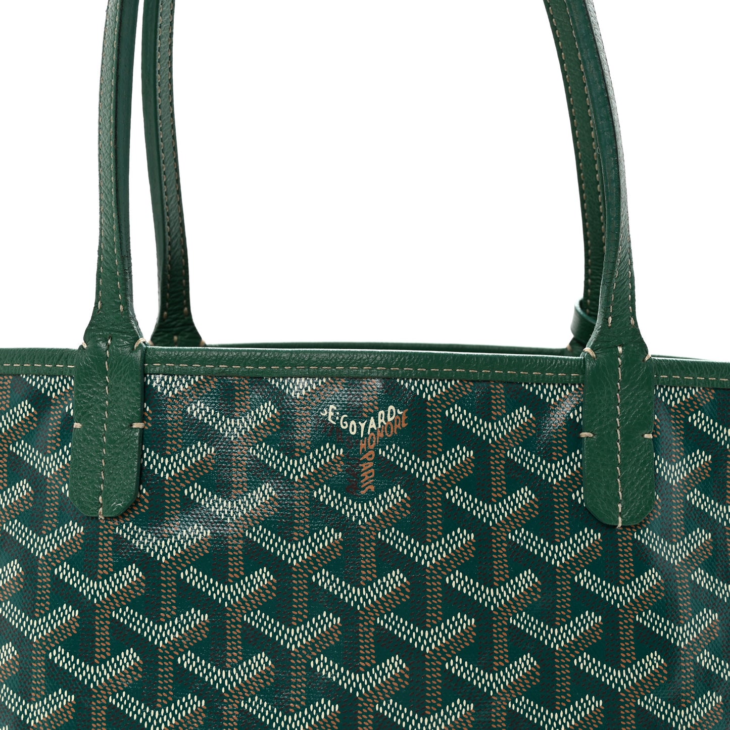 Goyardine Reversible Mini Anjou Green