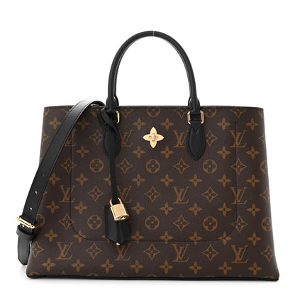 Louis Vuitton Monogram Flower Tote Black 1 of 9