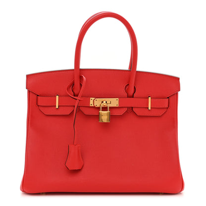 Hermes Epsom Birkin 30 Rouge Casaque 1 of 12