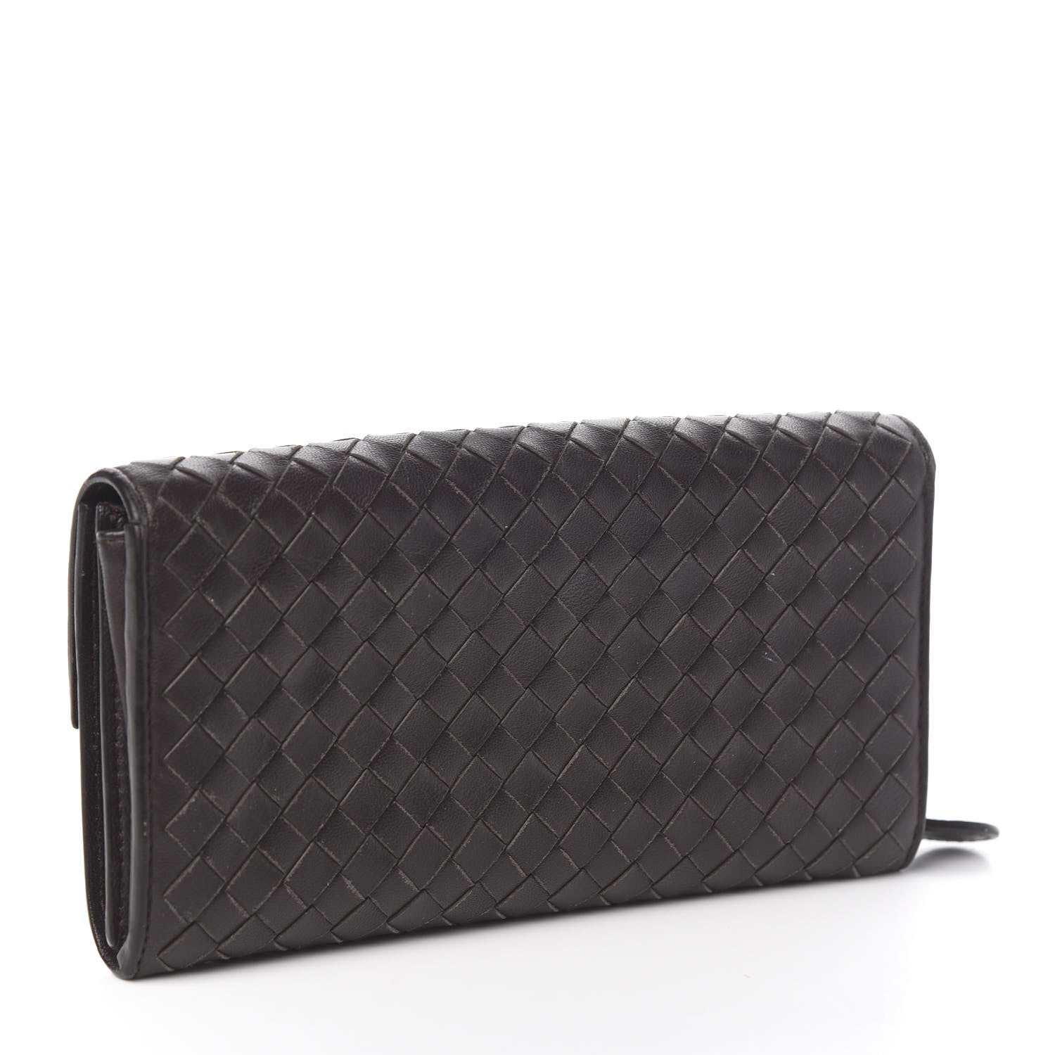 Bottega Veneta Nappa Intrecciato Continental Flap Wallet Ebano 3 of 8