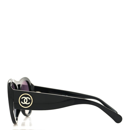 Chanel Acetate CC Pilot Sunglasses 5508 Black 3 of 8