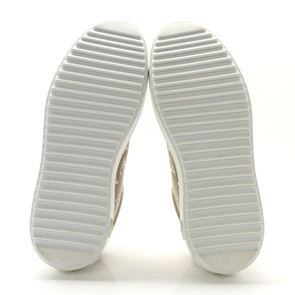 Louis Vuitton Denim Monogram Time Out Sneakers 38 Beige 5 of 8