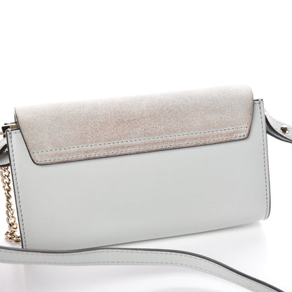 Chloe Suede Calfskin Mini Faye Shoulder Bag Airy Grey 8 of 8