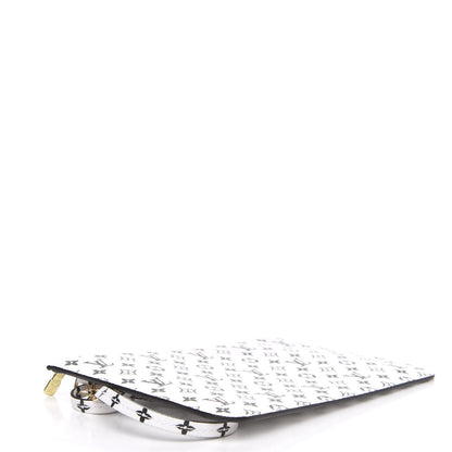 Louis Vuitton Monogram Giant Neverfull MM GM Pochette White 3 of 5