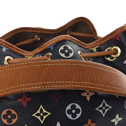 Louis Vuitton Monogram Multicolor Petit Noe Black 9 of 14