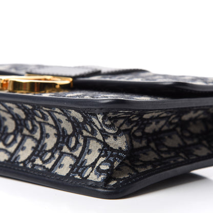 Christian Dior Oblique 30 Montaigne Flap Bag Blue 7 of 11