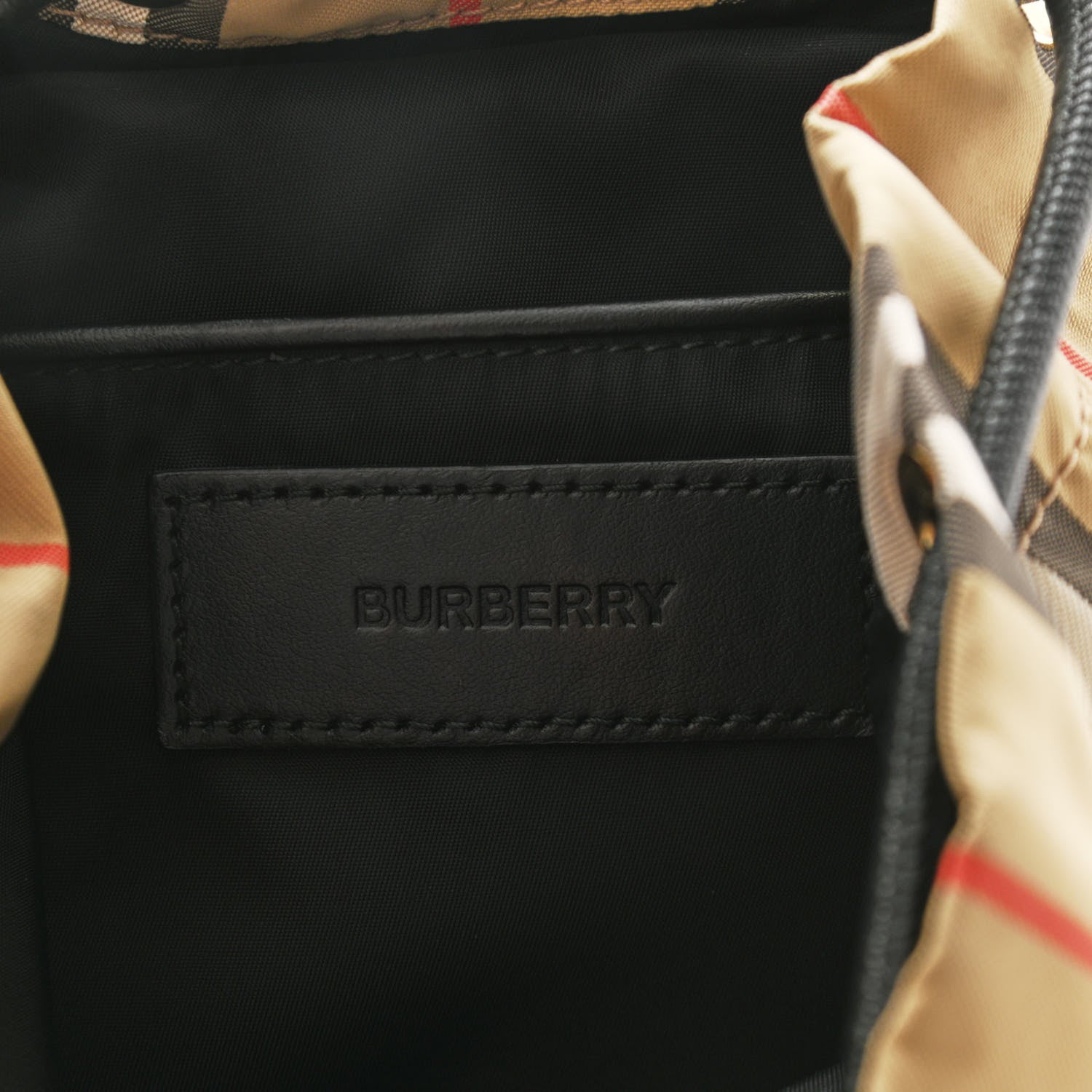 Burberry Vintage Check Small Rucksack Backpack Antique Yellow 6 of 11