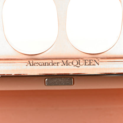 Alexander McQueen PVC Marble Skull Box Clutch Rose Pink 9 of 9