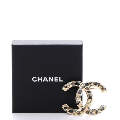 Chanel Crystal Pearl CC Brooch Gold Multicolor 6 of 6