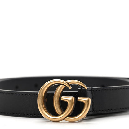 Gucci Calfskin Double G 20mm Belt 70 28 Black 4 of 4