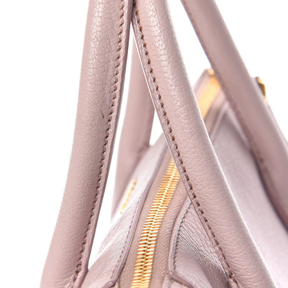 Miu Miu Goatskin Madras Top Handle Tote Mughetto 10 of 13