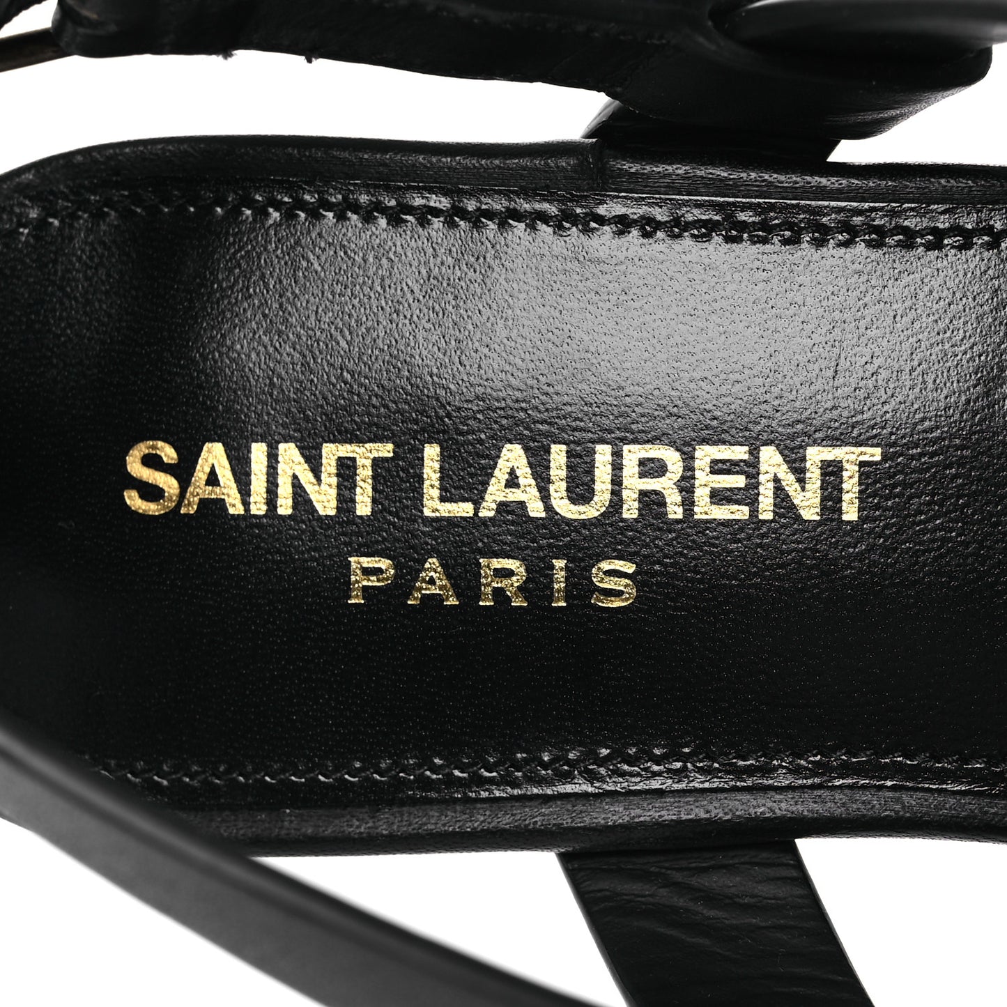 Calfskin Cassandra Monogram Sandals 37 Black