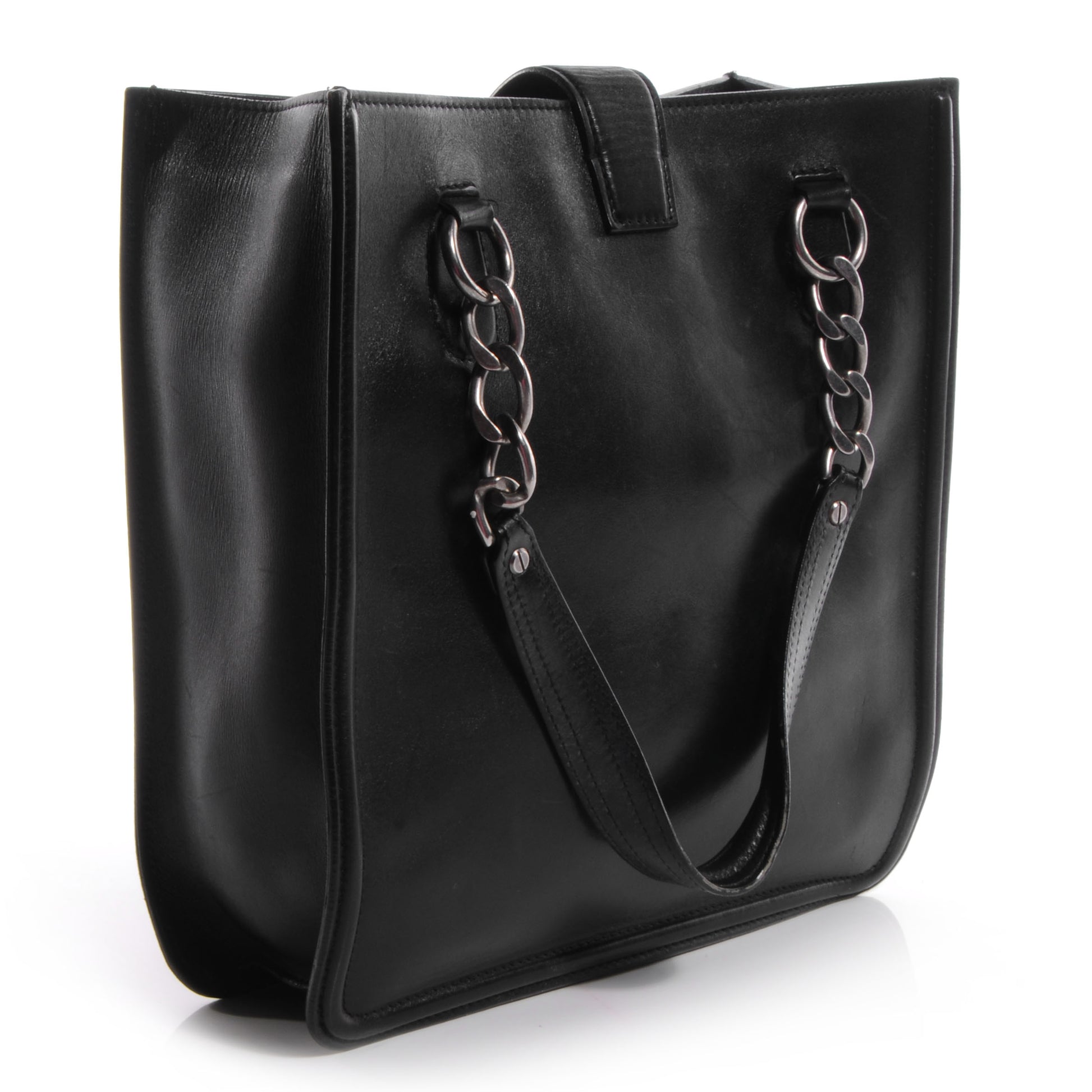Chanel Calfskin Open Tote Black 3 of 8