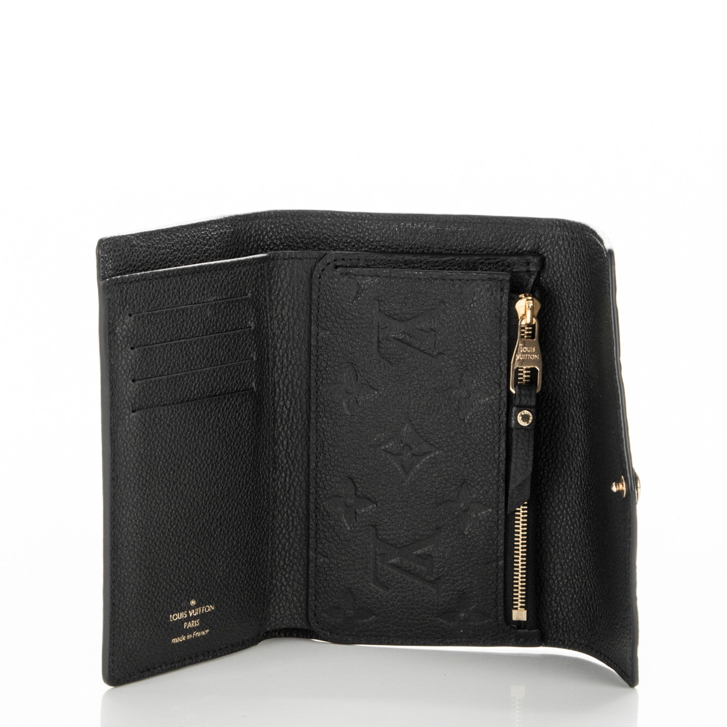 Louis Vuitton Empreinte Compact Curieuse Wallet Black 5 of 6