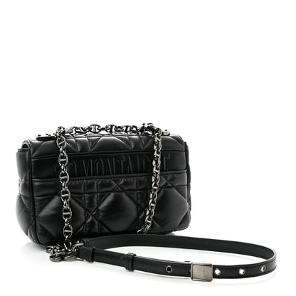 Christian Dior Calfskin Macrocannage Small Caro Bag Black 3 of 10