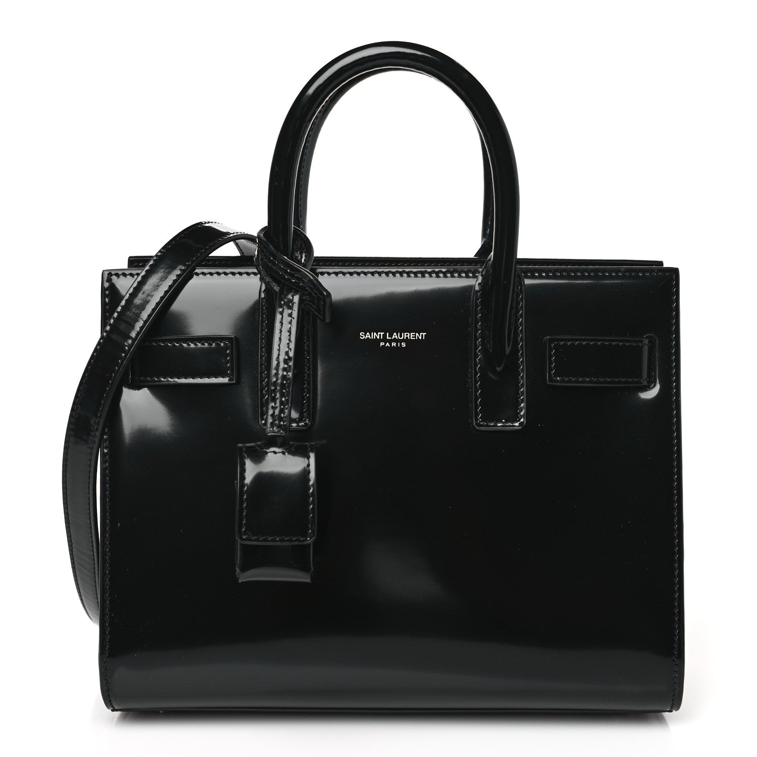 Saint Laurent Patent Nano Sac de Jour Black 1 of 7