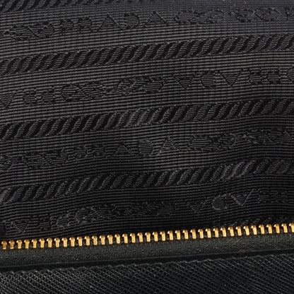 Prada Saffiano Lux Mini Galleria Double Zip Tote Black 3 of 11