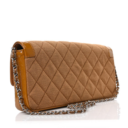 Chanel Jersey Patent Quilted 2.55 Reissue East West Flap Brown 3 of 9