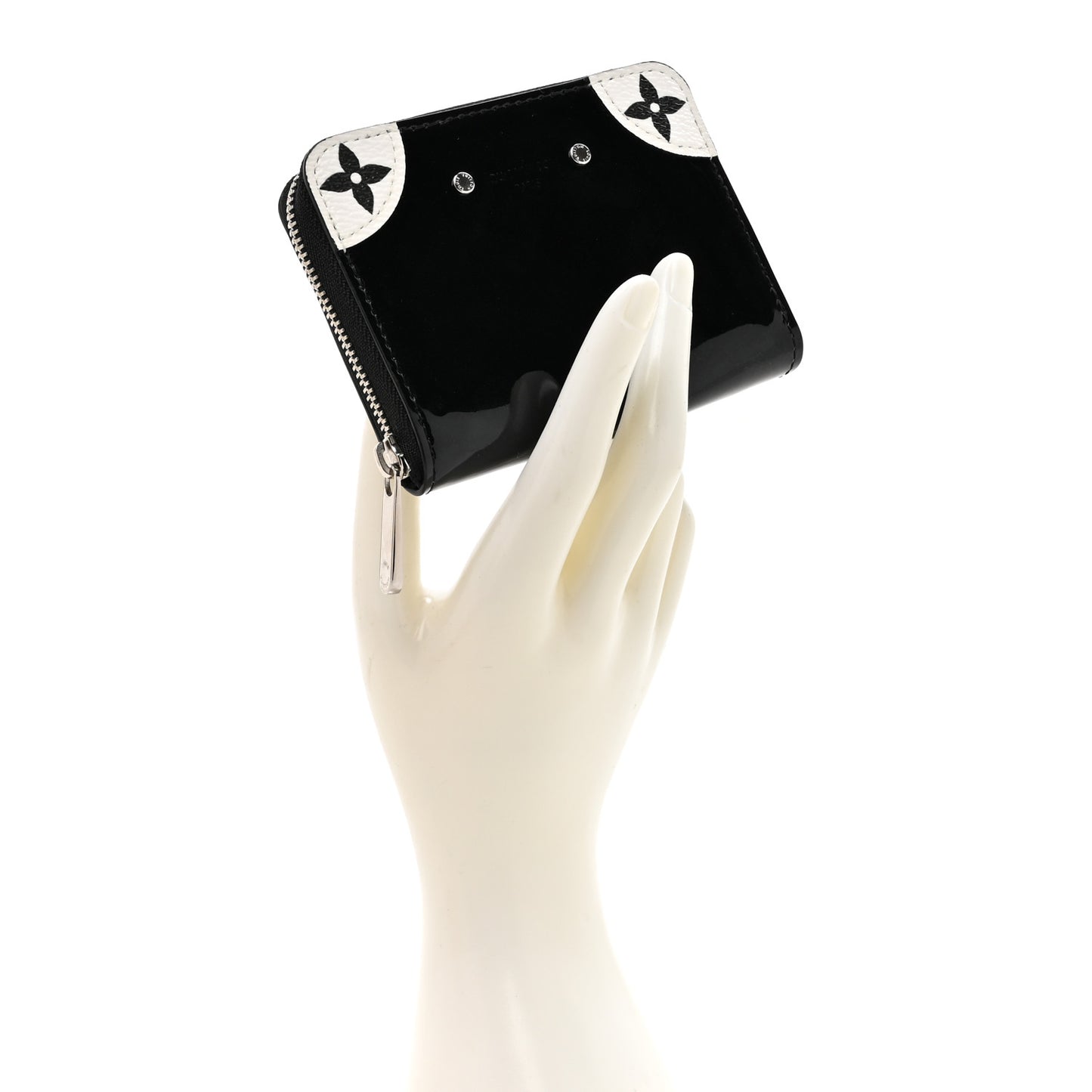 Patent Miroir Venice Zippy Coin Purse Black